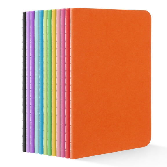 sixwipe 12 Pack Small Notebooks Bulk, 3.54'' x 5.51'' Bleed-Proof 60 Lined Pages Pocket Notebooks with 6 Colors, Ideal for Classroom, Travel, Business, Office