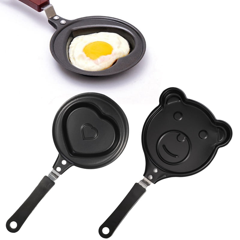 sixwipe 2 PCS Mini Egg Frying Pan, 4.7 inch NonStick Omelet Pans