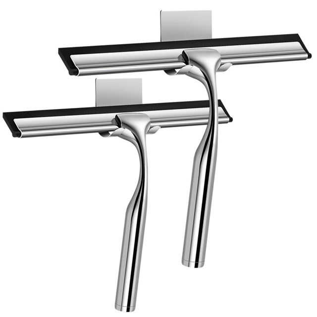sixwipe 2 Pack AllPurpose Stainless Steel Shower Squeegee for Shower