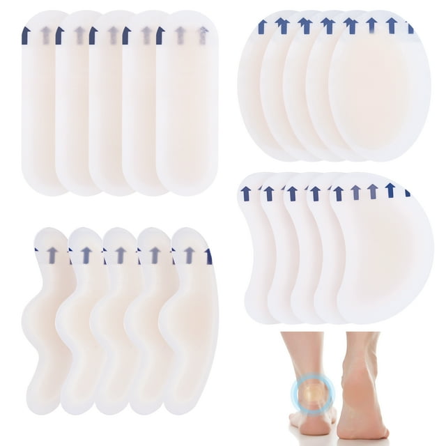 sixwipe 20 Pcs Blister Bandages, Blister Pads Gel Blister Cushions