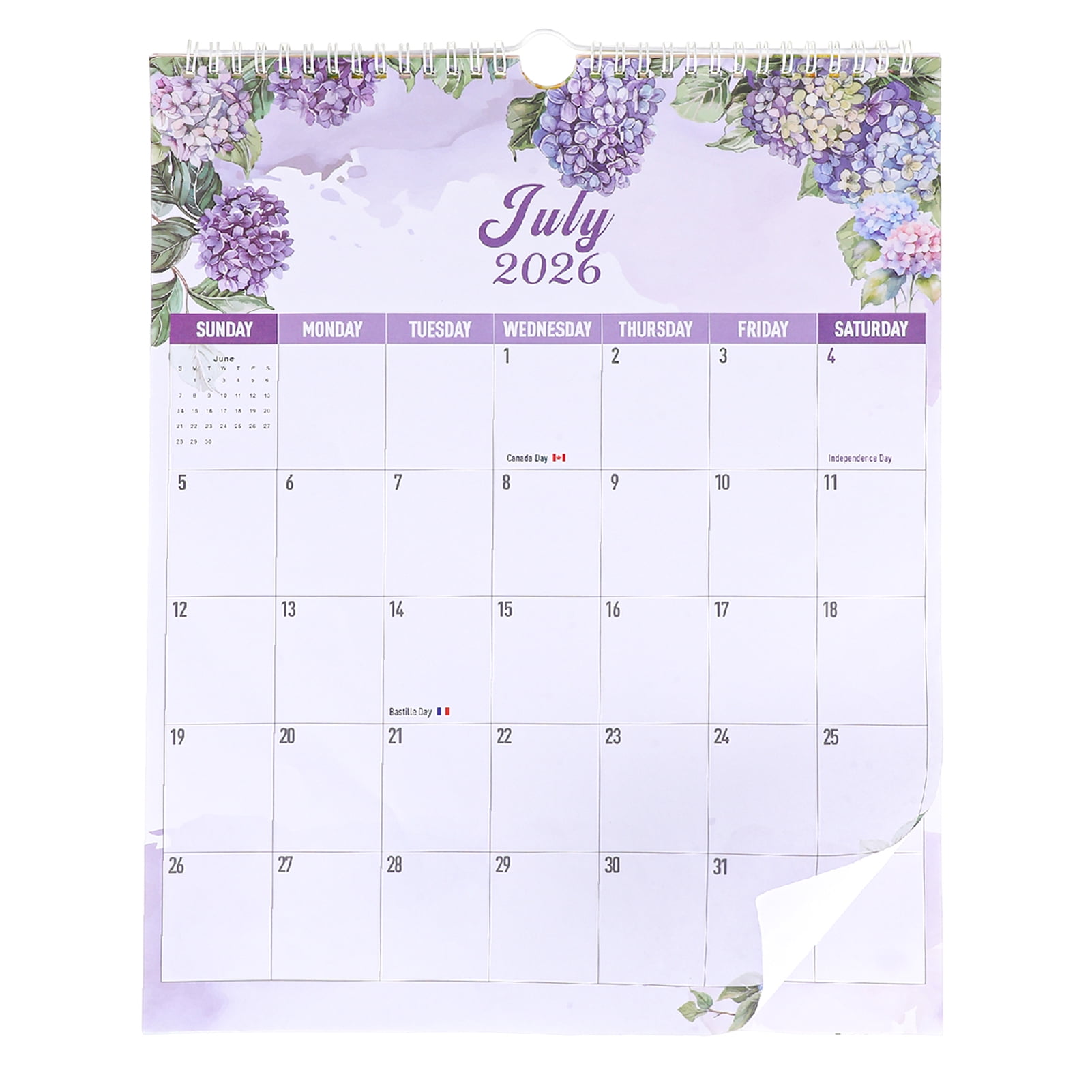 sixwipe 2026 Vertical Wall Calendar with Holidays, Large Modern Wall Hanging Planner, Perfect for Families, Students, Office Organization & Work Schedules