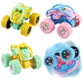 thumbnail image 1 of sixwipe 4 Pack 360° Rotating Monster Truck Toys, Friction Powered Push and Go Off-Road Vehicles for Kids Ages 3-8, Car Toys for Boys and Girls, 1 of 7