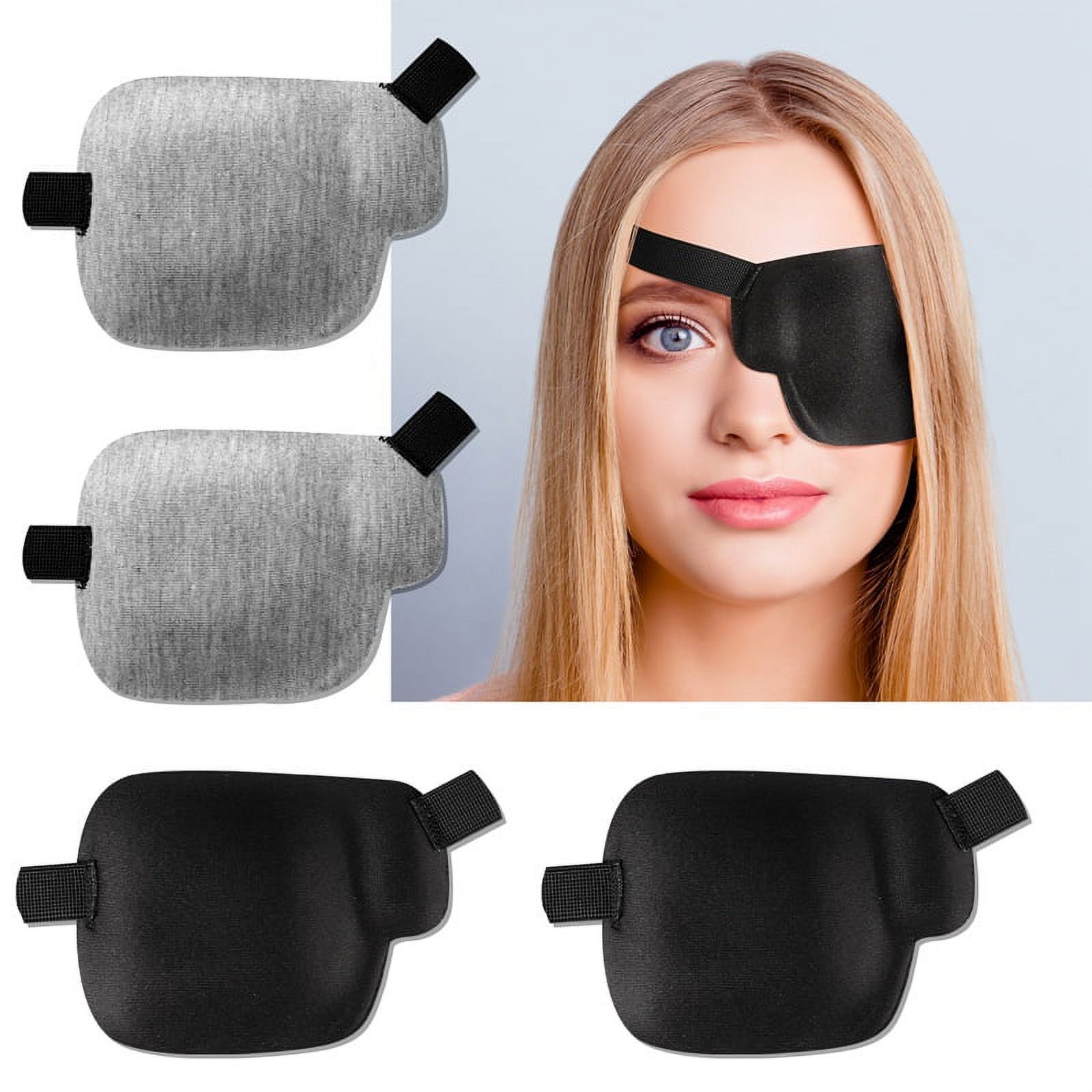 Useful Black Medical Use Concave Eye Patch 3D Foam Groove Eyeshades For