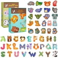 thumbnail image 1 of sixwipe 48 Pcs Magnets Animals and Letters, Cartoon Animal Fridge Magnets for Magnetic Whiteboards, Photos, Maps, Office Stickers, Refrigerator Educational Learning Toys for Kids, 1 of 7