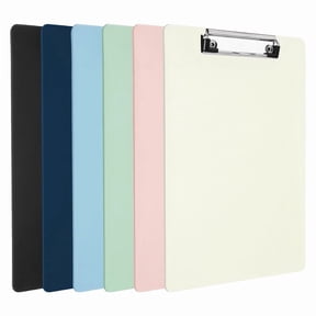 sixwipe 6 Pack Plastic Clipboards, Assorted Colors Clip Boards Bulk with Low Profile Clip for Classroom and Office Students, Teachers, Doctors, Nurses Use, 12 x 9 Inch A4 Letter Size