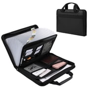 sixwipe Accordion File Organizer, Fireproof Expanding File Folder with 13 Pockets, Document Organizer with Handle & Labels, Portable Home Travel Safe Storage for Letter A4 Files and More,