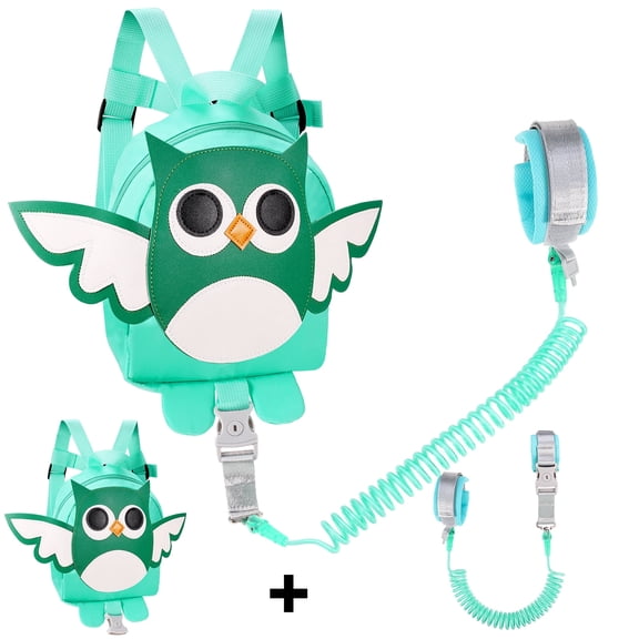 sixwipe Backpack Leash for Toddlers   Anti Lost Wrist Link,Child Backpack Leash,Owl  Kids Backpack Harness with Leash for 1-5 Years Old Boys and Girls