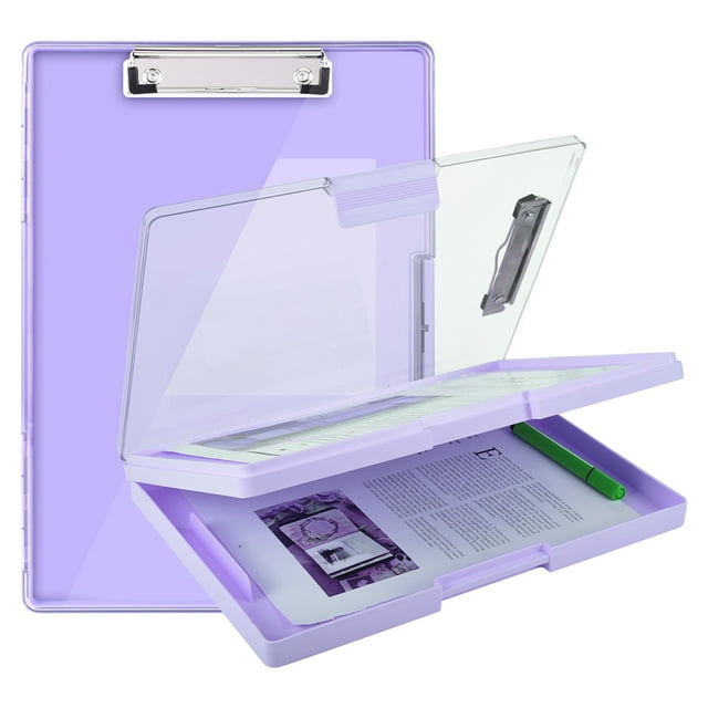 sixwipe Clipboard with Storage,Heavy Duty Clip Boards 8.5x11 with 2