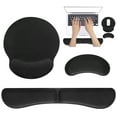 thumbnail image 1 of sixwipe Ergonomic Mouse Pad with Wrist Rest, No Slip Foldable Keyboard Wrist Rest and Computer Wrist Support, Memory Foam Wrist Pad for Keyboard for Easy Typing and Hand Pain Relief, 1 of 7