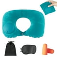 sixwipe Inflatable Travel Neck Pillow Set, Travel Light Inflatable U