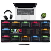sixwipe Large Mouse Pad XXL, Non Slip 35.4 x 15.7 inches Computer Pad for Desk, 2mm Big Rubber Base Mouse Mat with Stitched Edges for Work, Game, Office, Home