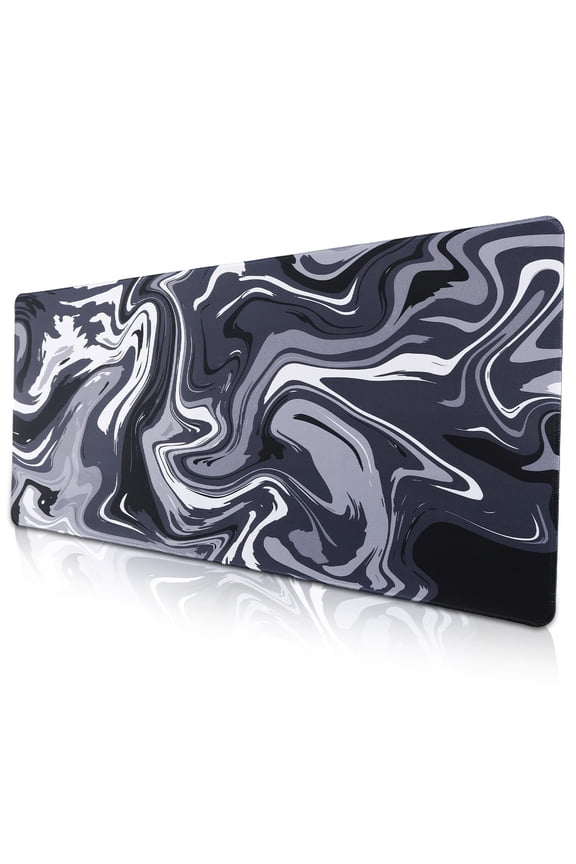 XXL Gaming Mouse Pad, 35.4"x15.7" Non-Slip Large Mouse Pad for Computer Desk, 3mm Thick Rubber Base with Stitched Edges, Machine Washable for Work & Game