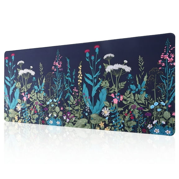 sixwipe Large Gaming Mouse Pad (XXL), Non Slip 35.4 x 15.7 inches Computer Pad for Desk with Coaster, 3mm Thickened Big Rubber Base Mouse Mat with Stitched Edges for Work, Game, Office, Home