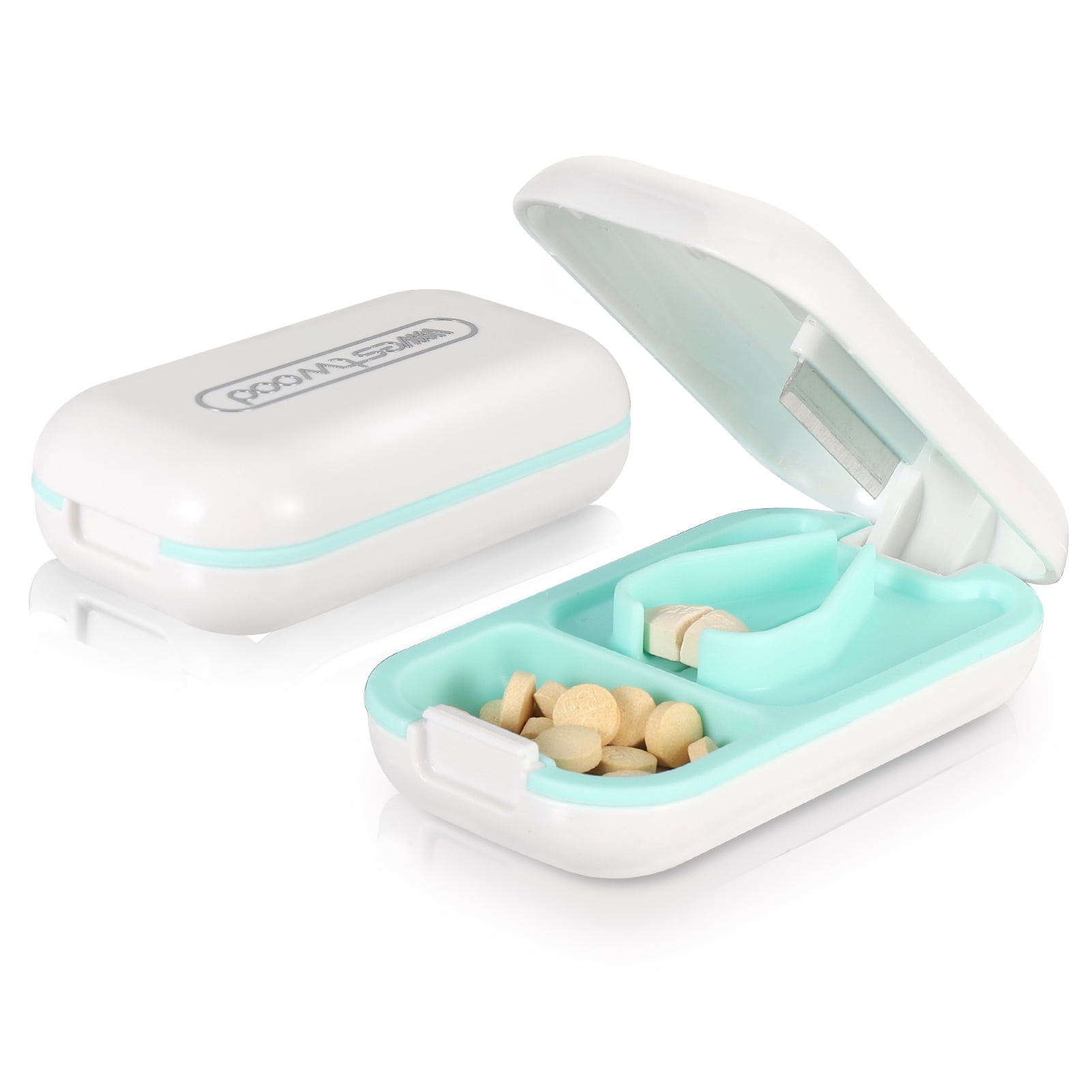 sixwipe Pill Cutter, Pill Splitter Pill Cutter for Small or Large Pills