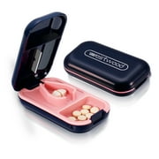 sixwipe Pill Cutter, Pill Splitter with Retracting Blade Guard, Portable Pill Cutter for Cutting Small Pills or Large Pills in Half