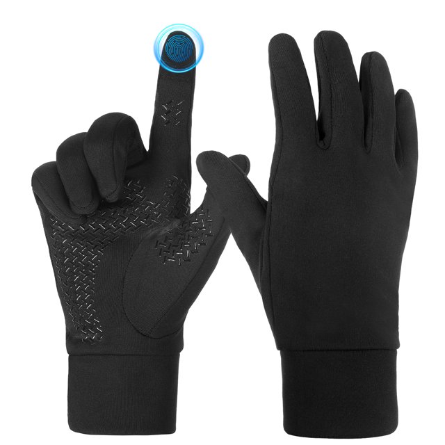 sixwipe Winter Gloves for Men Women, Touch Screen AntiSlip Warm Gloves