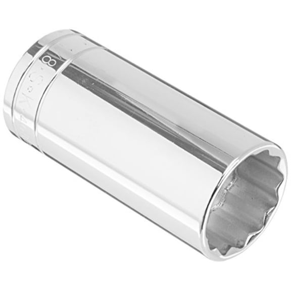 sk professional tools 40836 1/2 in. drive 12-point fractional deep chrome socket - 1-1/8 in, cold forged steel socket with superkrome finish, made in usa