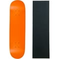 thumbnail image 1 of skateboard deck pro 7-ply canadian maple neon orange with griptape 7.5" - 8.5", 1 of 1