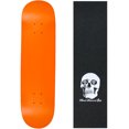 thumbnail image 1 of skateboard deck pro 7-ply canadian maple neon orange with griptape 7.5" - 8.5", 1 of 1