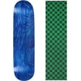 thumbnail image 1 of skateboard deck pro 7-ply canadian maple stained blue with griptape 7.5" - 8.5", 1 of 1