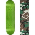 thumbnail image 1 of skateboard deck pro 7-ply canadian maple stained green with griptape 7.5" - 8.5", 1 of 1