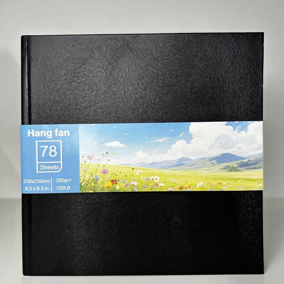 sketchbook marker paper pad: 8.3 "x8.3" square art sketchbook drawing sheets 78/156 pages 120 pounds/200 grams/square meter alcohol marker hardcover sketchbook heavy-duty sketchbook Christmas gift