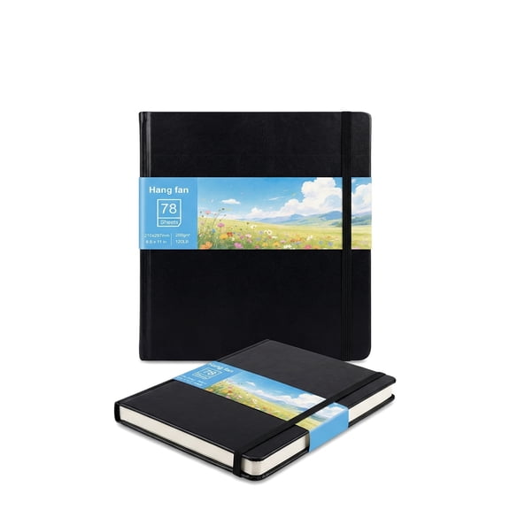 sketchbook marker paper pad: 8.3 "x8.3" square art sketchbook drawing sheets 78/156 pages 120 pounds/200 grams/square meter alcohol marker hardcover sketchbook heavy-duty sketchbook Christmas gift