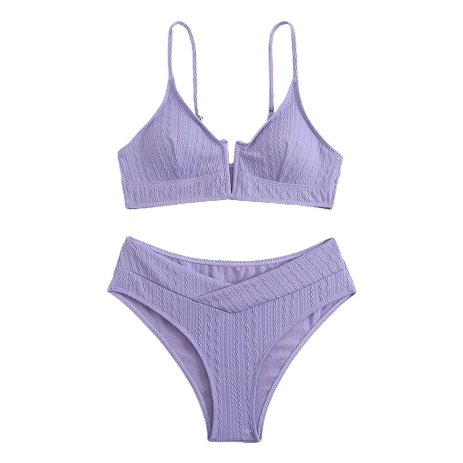 skfvkab Bathing Suit for Women High Waisted Bikini Sets Sporty Two