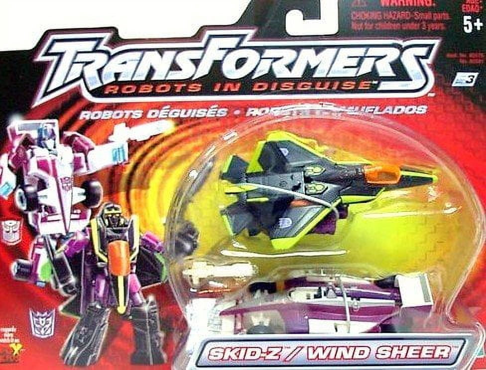 skid-z & wind sheer 2 pack Transformers robots in disugise RID