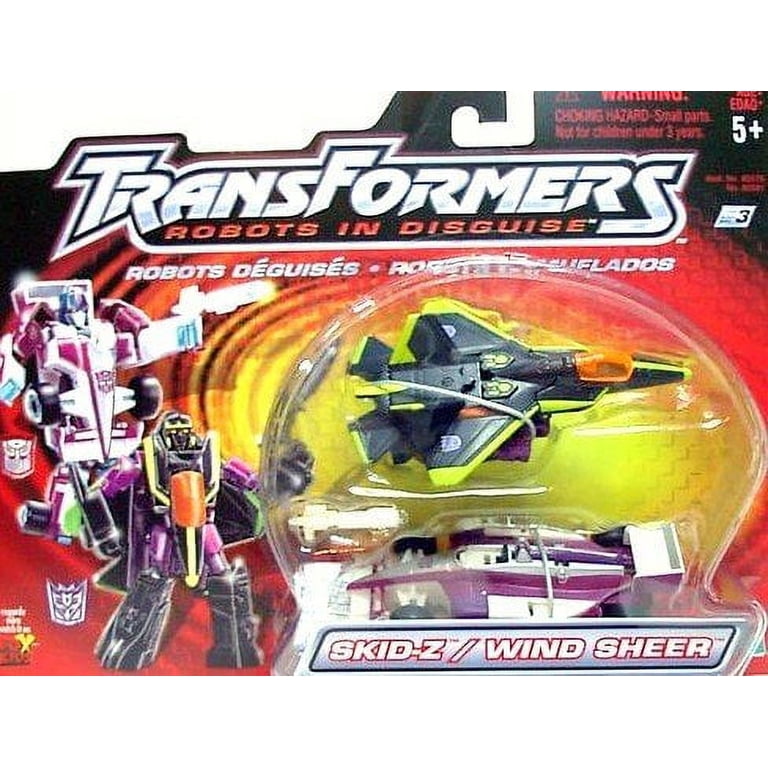 skid-z & wind sheer 2 pack Transformers robots in disugise RID