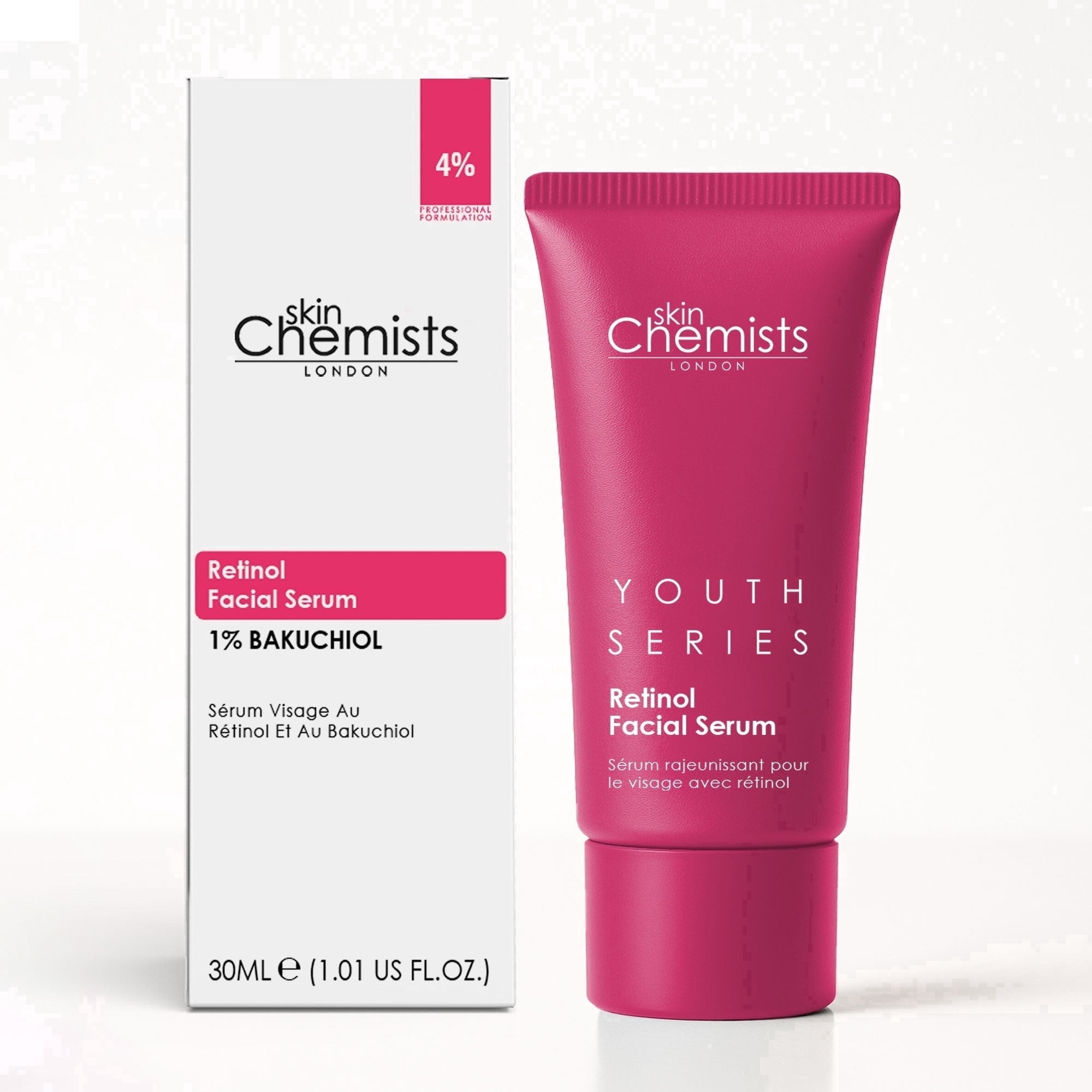 skinChemists Bakuchiol Facial Serum for Fine Lines, Wrinkles & Uneven Skin Tone – Smoothing & Firming Retinol Serum