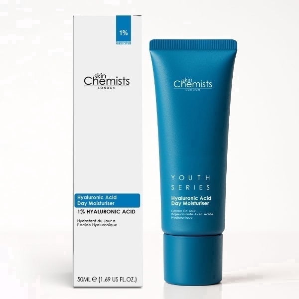 skinChemists Daily Hydrating Face Cream for Dryness & Fine Lines with Hyaluronic Acid – Lightweight Moisturizer, 50ml