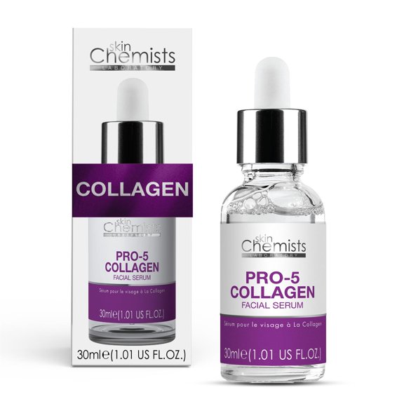 skinChemists Pro-Collagen Anti-Aging Face Serum, Firming Anti-Wrinkle Serum, 1 fl oz