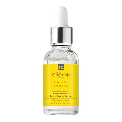 skinChemistsAcne-Prone Facial Serum for Breakouts & Pores with Salicylic Acid + Centella Asiatica Clarifying & Soothing Treatment, 30ml