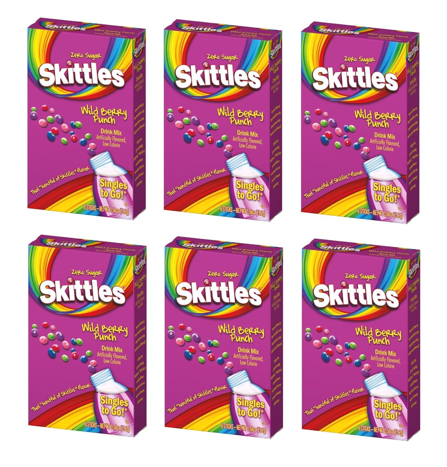 skittles variety pack, 6 pack