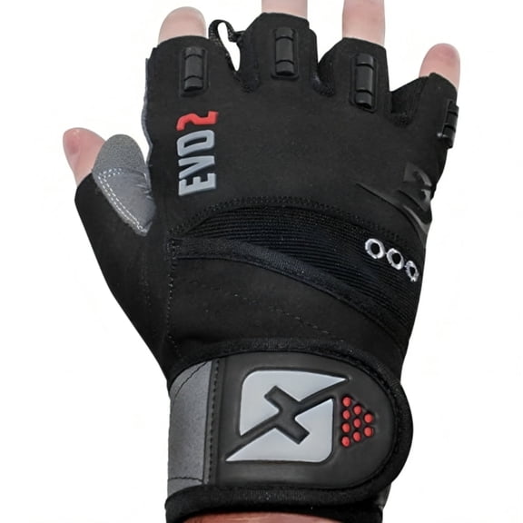 Skott Nemesis Evo2 Weightlifting Gloves with Wrist Wrap Support Double-Stitched for Durability. Ideal for Bodybuilding Workout & Fitness (Unisex Small)