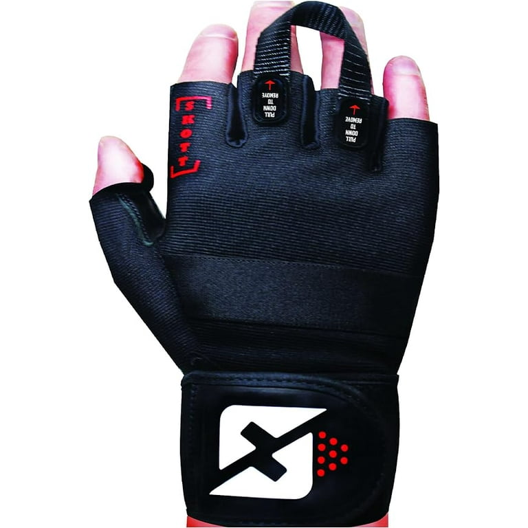 skott Evo 2 Weightlifting Gloves with Integrated Wrist Wrap Support Double Stitching for Extra Durability Get Ripped with The Best Body Building