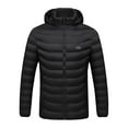 thumbnail image 1 of skpabo Heated Jacket for Men Hooded Heated Coat Winter Warm USB Charging Electric Heated Body Warmers Heated Clothing with 11 Heating Zones for Outdoor Working Sports (No Battery), 1 of 7