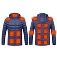 thumbnail image 1 of skpabo Heated Jacket for Men and Women Hooded Heated Coat USB Charging Electric Heated Clothing Heated Body Warmer Hoodie with 17 Heating Zones (No Battery), 1 of 5