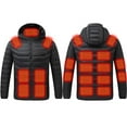 thumbnail image 1 of skpabo Heated Jackets for Men Heated Body Warmer Winter Warm Heated Coat Zip Up USB Electric Heated Thermal Puffer Jacket with 15 Heating Area for Outdoor Sports (No Battery), 1 of 7