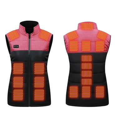skpabo Heated Vest for Men Women 21 Zone Heated Vest Heated Body Warmer USB Charging Electric Heated Jacket Winter Warm Heated Gilet for Hunting Outdoor (No Battery)