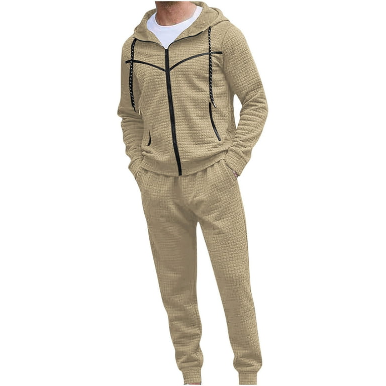skpabo Mens Waffle Tracksuit Warehouse Mens Piece Full Zip