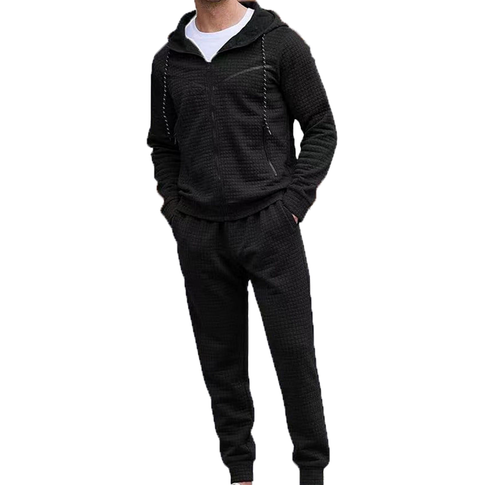 Amazon.com: VIPWOLF Men's 2 Piece Sweat Suits Long Sleeve