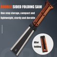 skpabo Portable Foldable Doublesided Saw Woodworking Saw Hand Saw Fine
