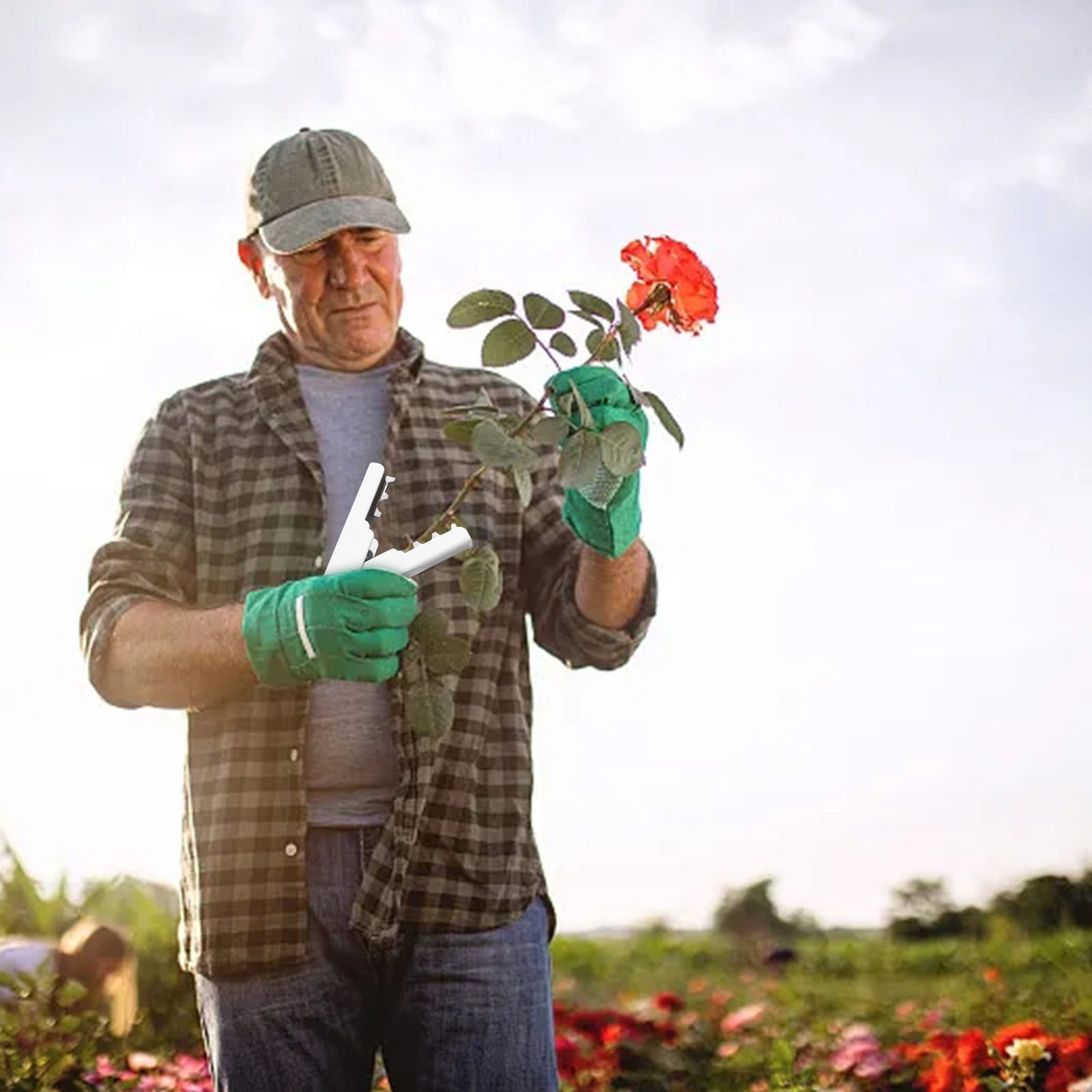 skpabo Professional Rose Leaf Thorn Stripper Kit Stripping Tool Thorn Remover for Roses,Rose