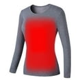 thumbnail image 1 of skpabo Women Heated Underwear USB Electric Heated Thermal Long Sleeve Constant Temperature Heated Clothing Heated Body Warmer Thermal Underwear (No Battery), 1 of 4