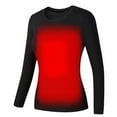 thumbnail image 1 of skpabo Women Heated Underwear USB Electric Heated Thermal Long Sleeve Constant Temperature Heated Clothing Heated Body Warmer Thermal Underwear (No Battery), 1 of 4