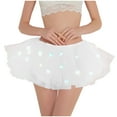 thumbnail image 1 of skpabo Women Tutu Skirt Illuminated With Light Lady Girls Skirts Swing Mesh Pleated Half-Body Skirt Saree Puffy Skirt Fancy Dress Fancy Dress Halloween Costume Pink Tutu Tutu White Tutu You Can Tutu, 1 of 4