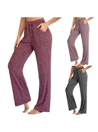 skpabo Women Maternity Pajama Pant Stretchy Comfy Wide Soft Palazzo Elastic  Pregnancy Lounge Casual PJs 