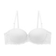 thumbnail image 1 of skpabo Women's Comfy Corset Bra Push Up Bra Non-Steel Ring Non-Marking Top Support Underwear Comfortable Gathering Anti-Glare Fixed One-Piece Bra for Work Office Size, 1 of 4